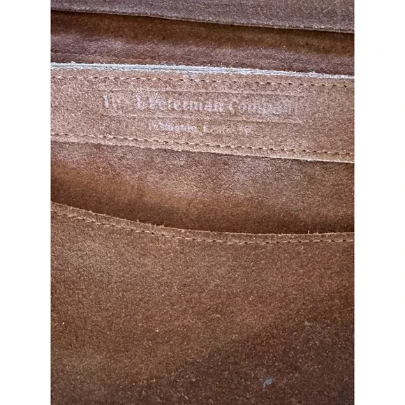 TheJ Peterman company Made In KentuckyBrown Suede Clutch Handbag